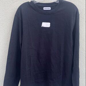 AB by ART BASEL 2025 Long Sleeve Black Shirt Mens size SMALL 100% Organic Cotton
